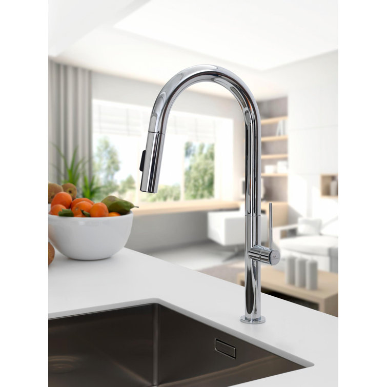 Porcelanosa Urban Stick Xs Kitchen Faucet with Pull Out Perigold